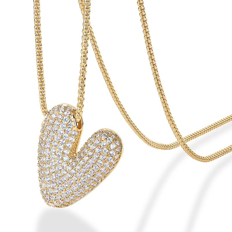 A-Z Bubble Bling Initial Necklace