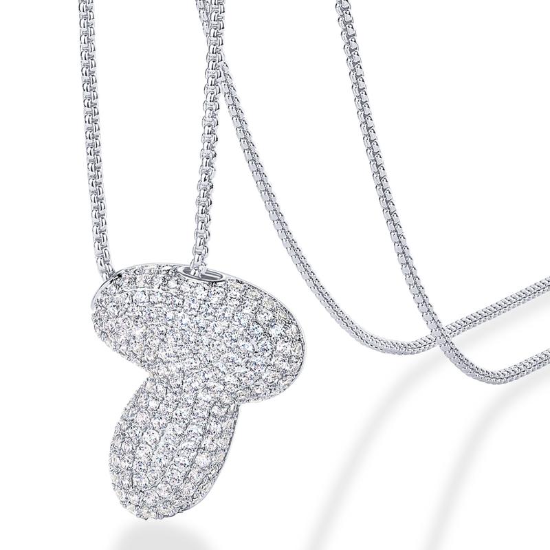 A-Z Bubble Bling Initial Necklace