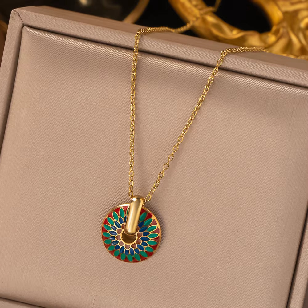 Rainbow Daisy Jewelry Set