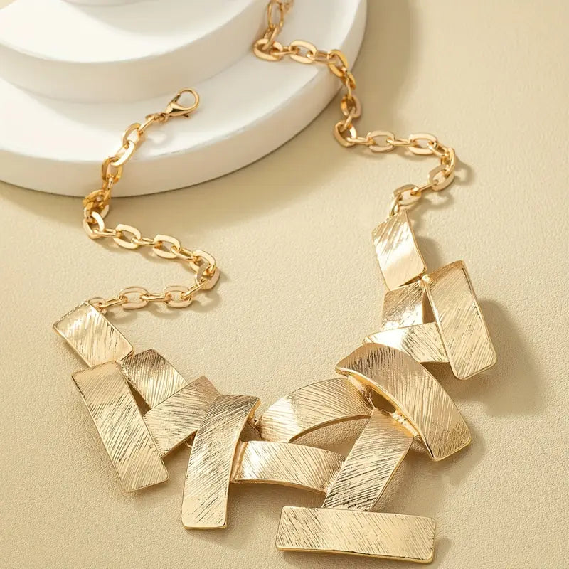 Angular Statement Choker Necklace