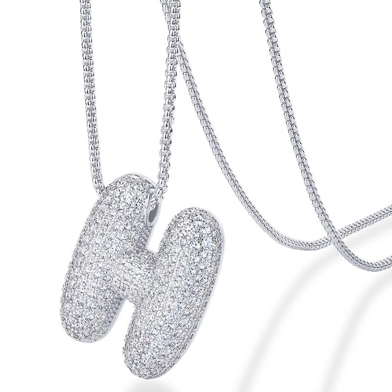 A-Z Bubble Bling Initial Necklace