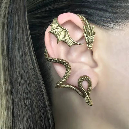 Gothic Dragon Earrings