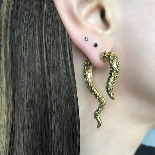 Octopus Tentacle Dangle Earrings