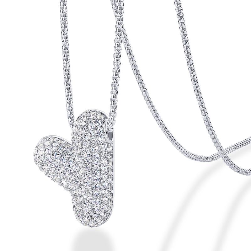 A-Z Bubble Bling Initial Necklace