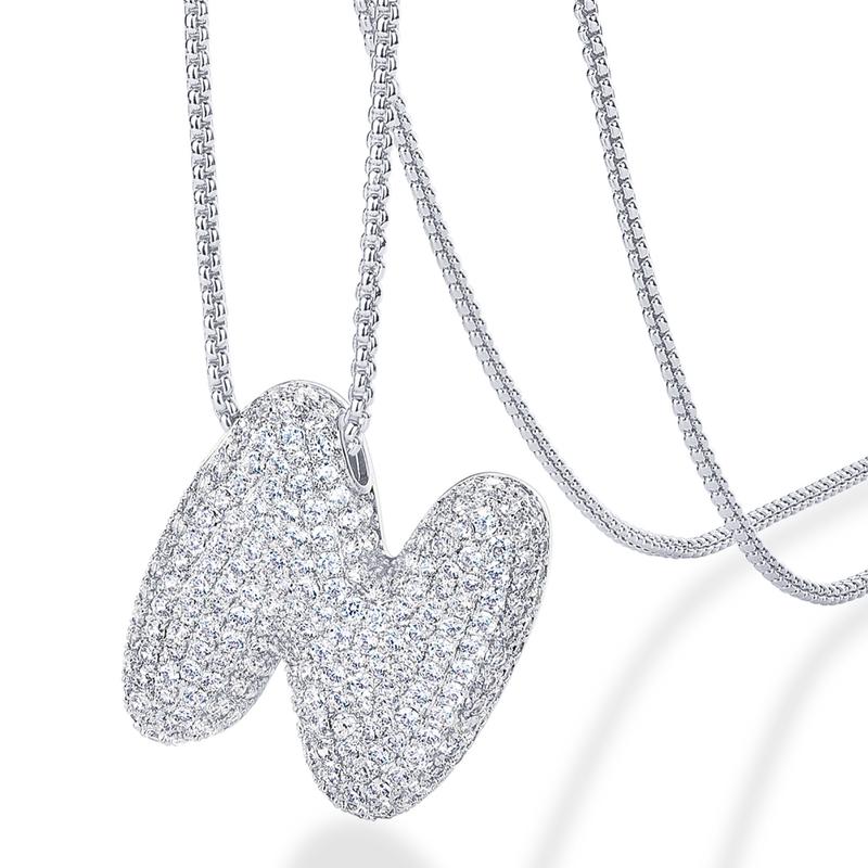 A-Z Bubble Bling Initial Necklace