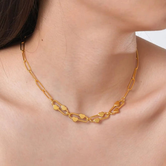 Linked Love Paperclip Necklace
