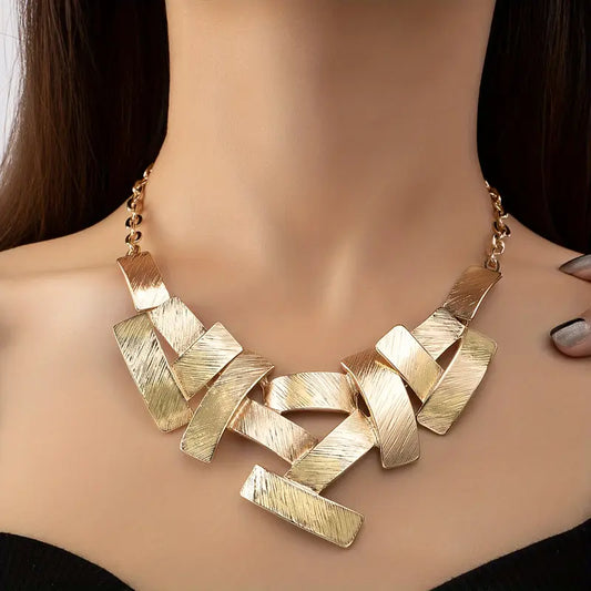 Angular Statement Choker Necklace