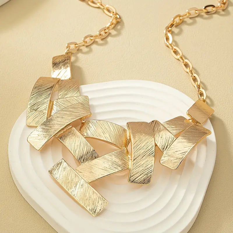 Angular Statement Choker Necklace