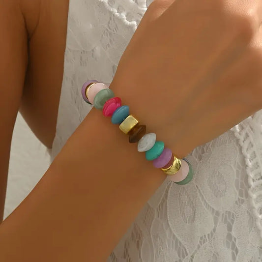Bold Beaded Rainbow Bracelet