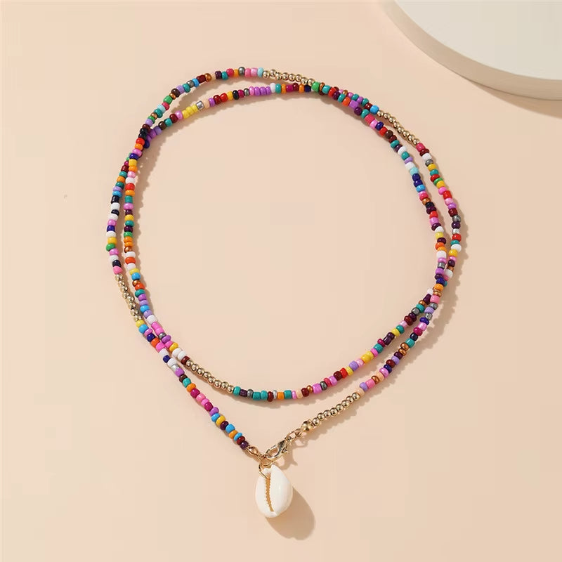 Shell Rainbow Necklace