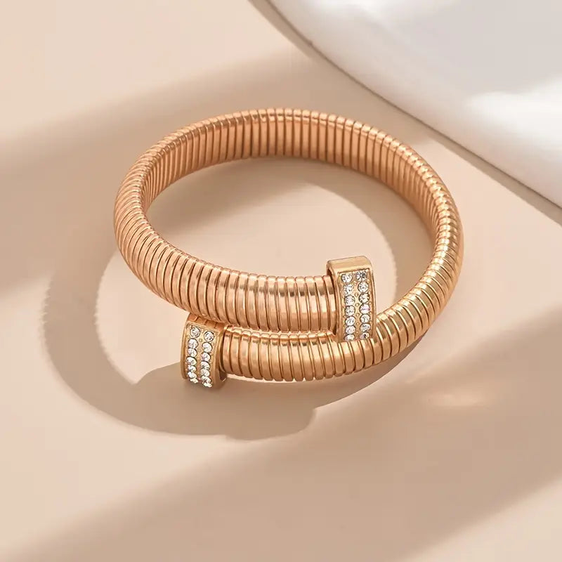 Coiled Gold Statement Bracelet
