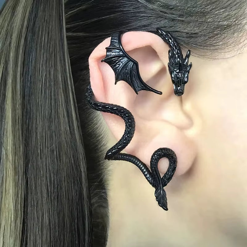 Gothic Dragon Earrings