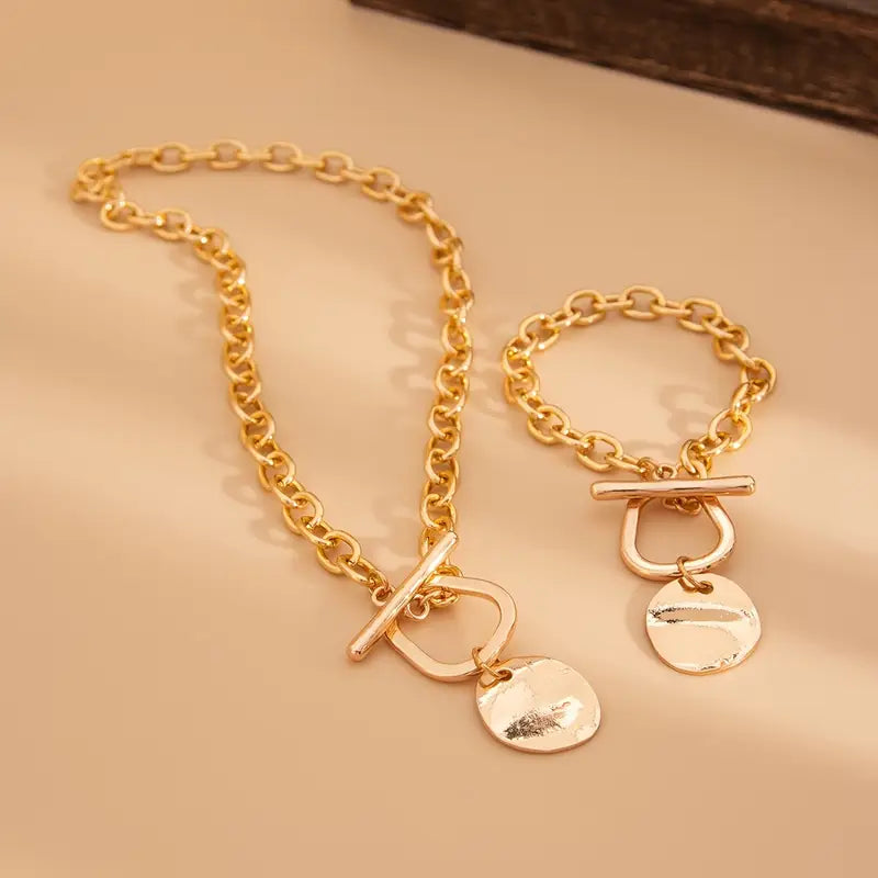 Toggle Disc Jewelry Set