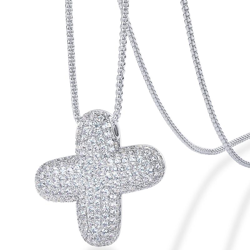 A-Z Bubble Bling Initial Necklace