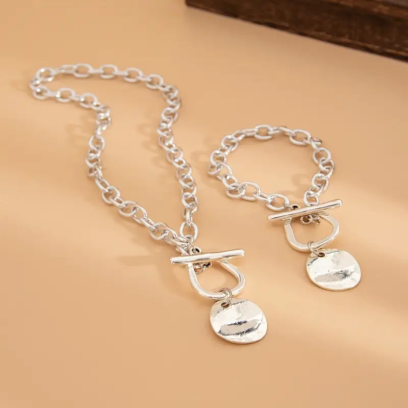 Toggle Disc Jewelry Set