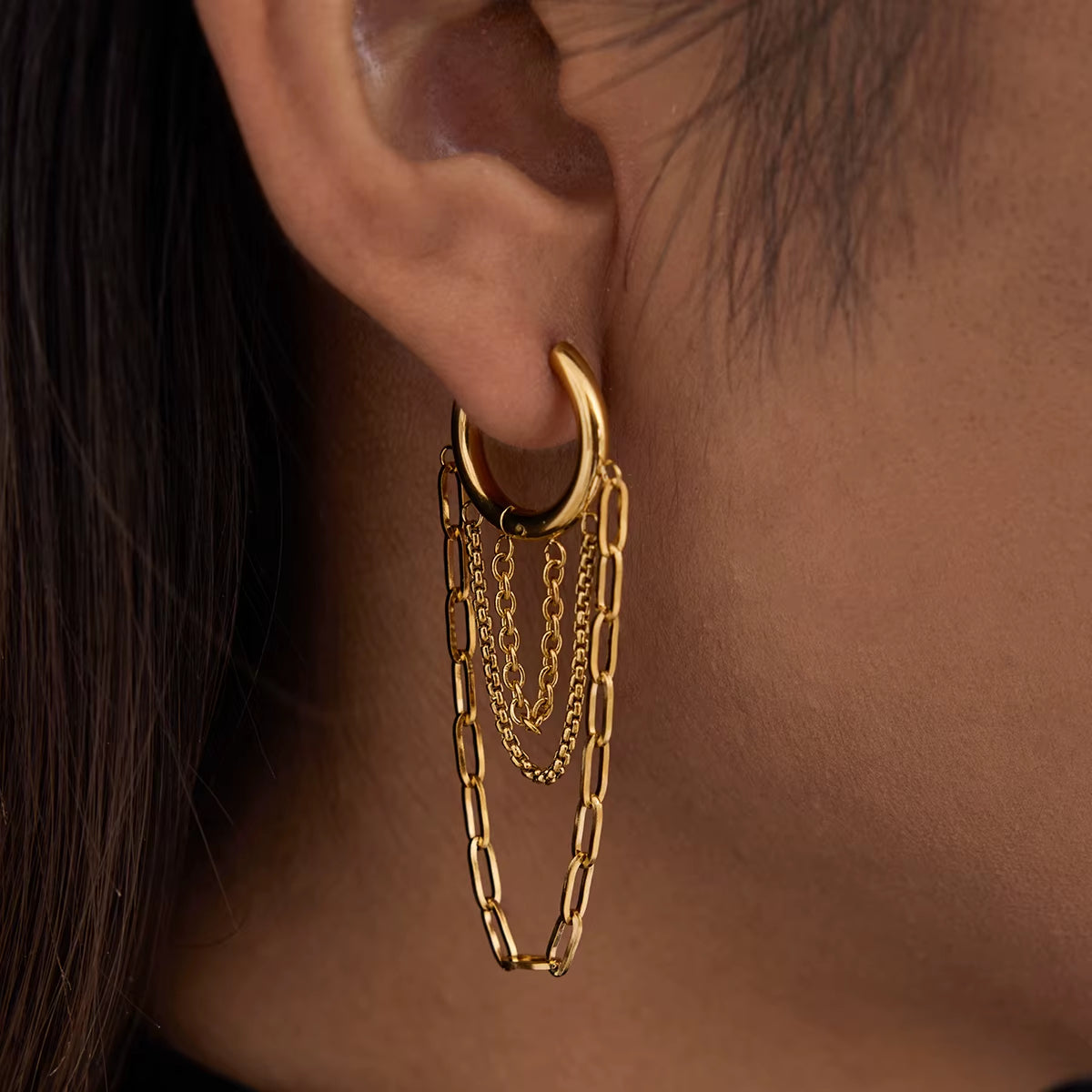 18K Gold Plated Tassel Earrings