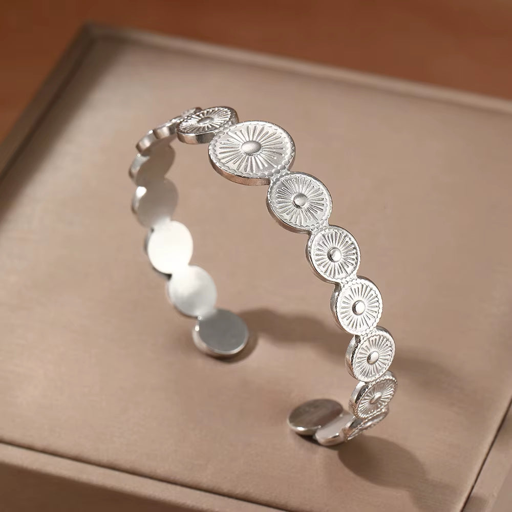 Dainty Sun Cuff Bracelet