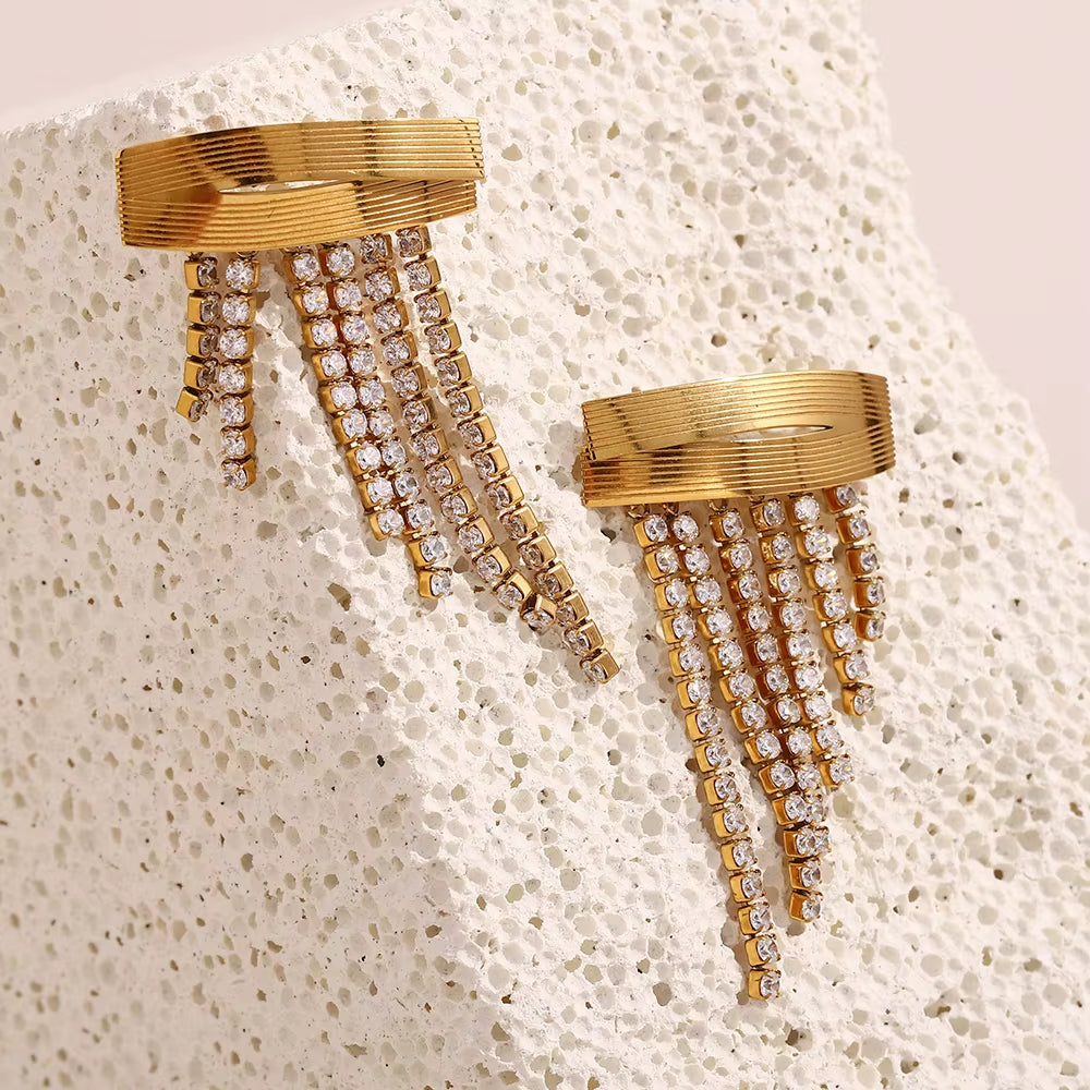 Strip Tassel Earrings