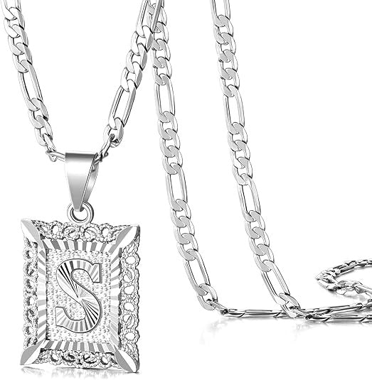 18K Gold Plated Square Letter Necklace