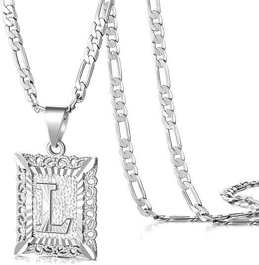 18K Gold Plated Square Letter Necklace