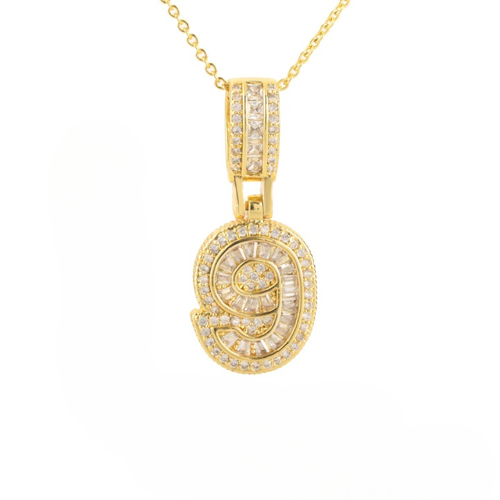Diamond Number Necklace