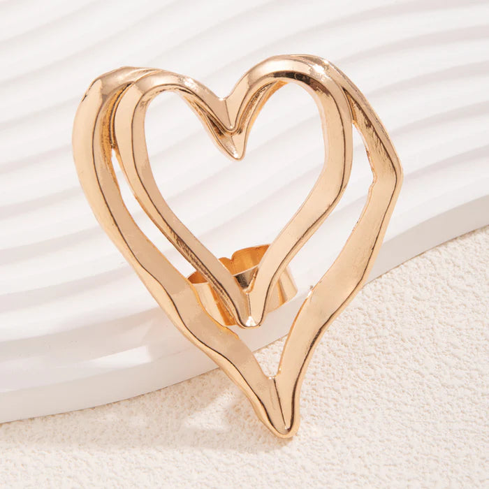 Chunky Heart Statement Ring