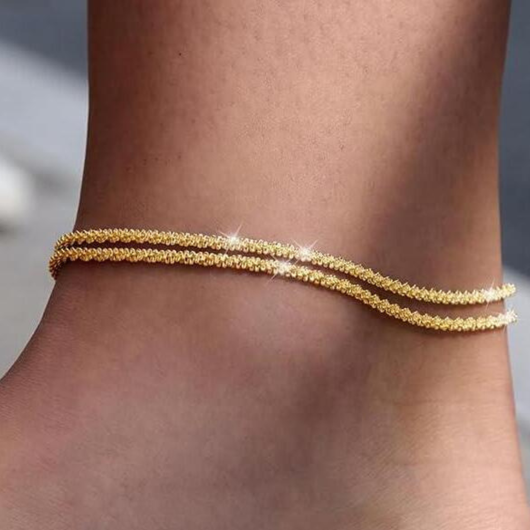 Dainty Layered Waterproof Anklet