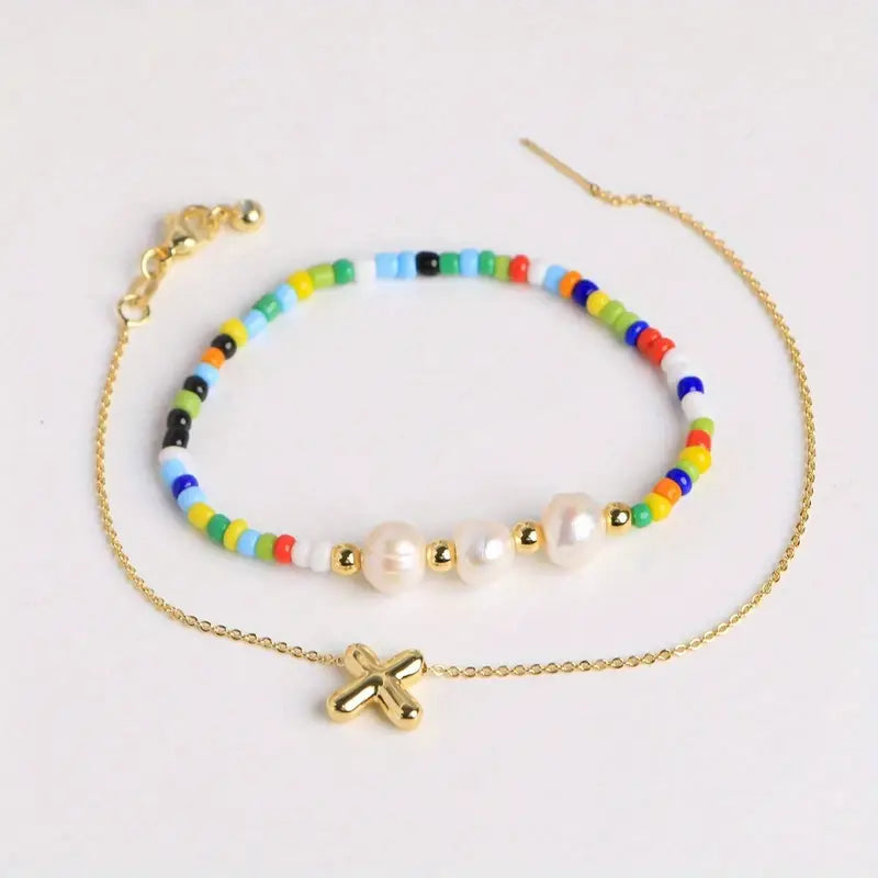 A-Z Initial Pearl Bracelet