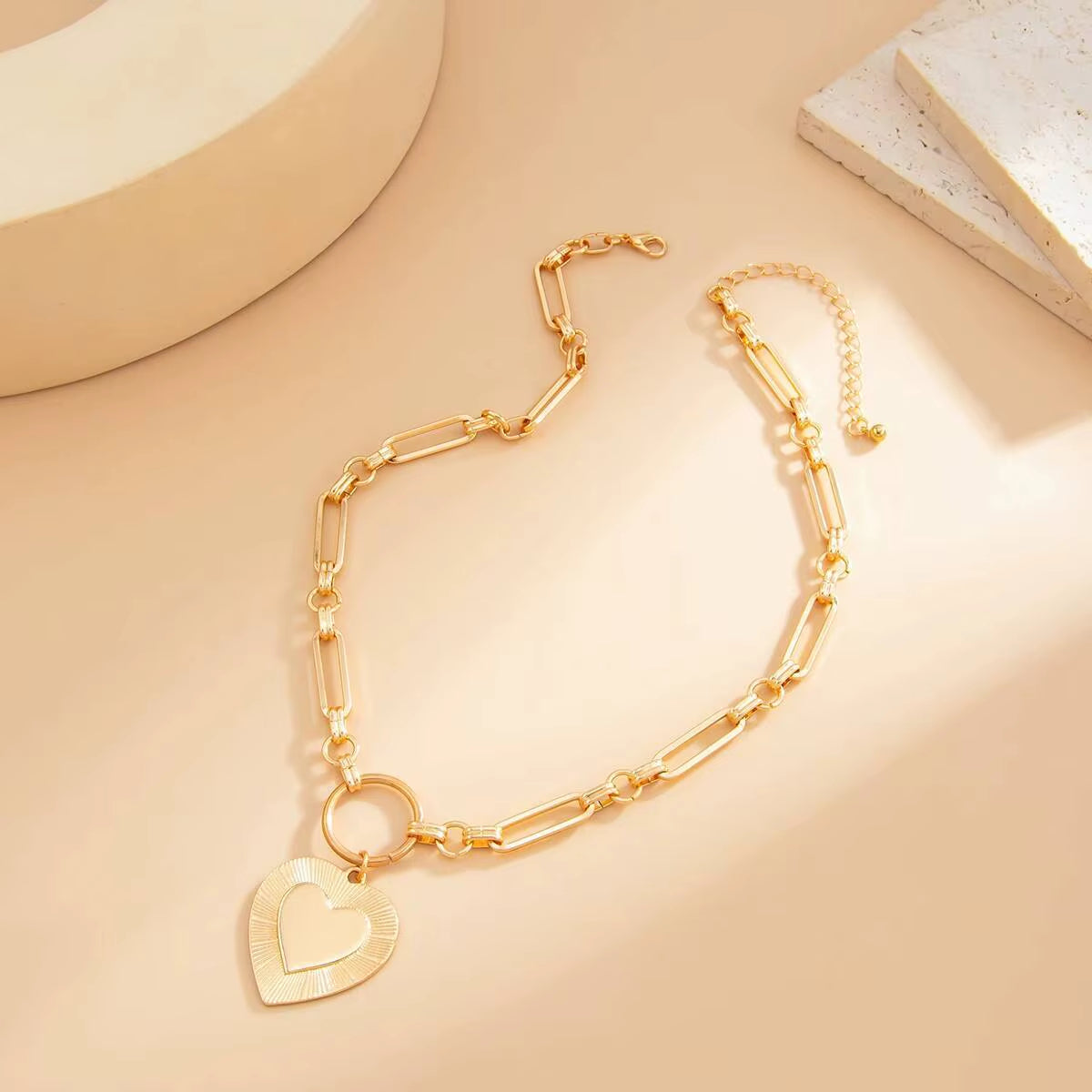 Punk Heart Choker Necklace