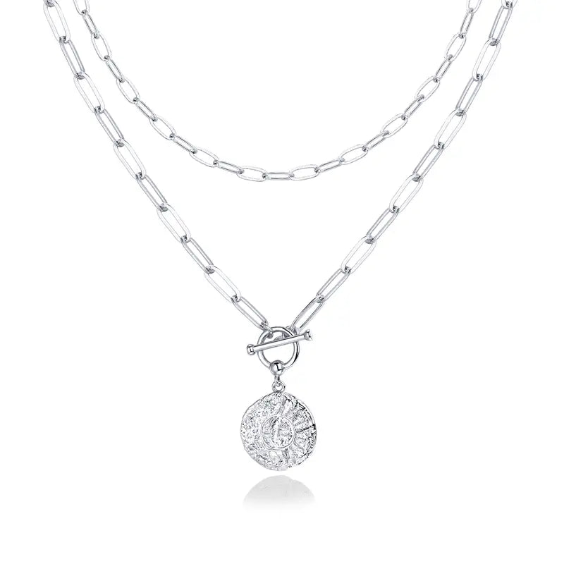 Dainty Sun Toggle Necklace