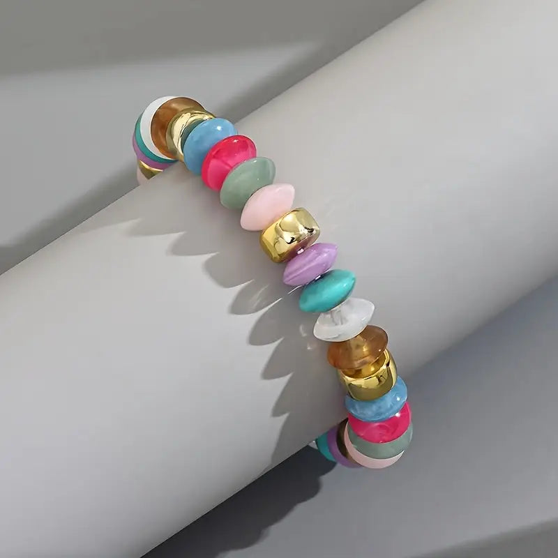 Bold Beaded Rainbow Bracelet