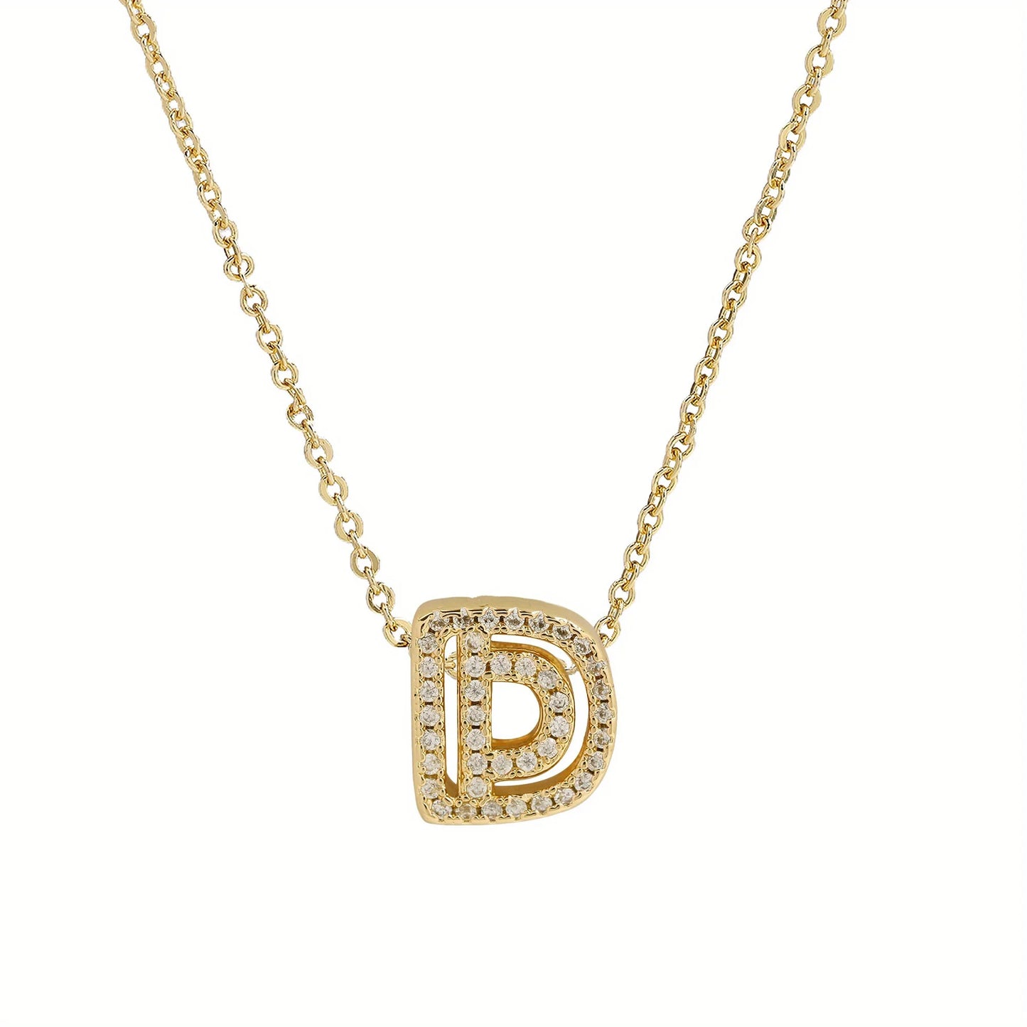 A-Z Diamond Initial Necklace