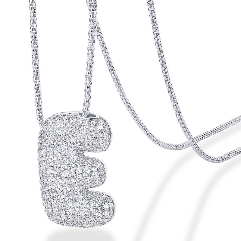 A-Z Bubble Bling Initial Necklace