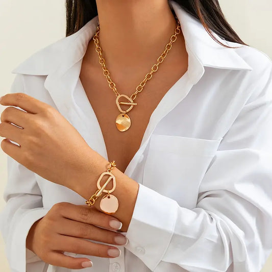 Toggle Disc Jewelry Set