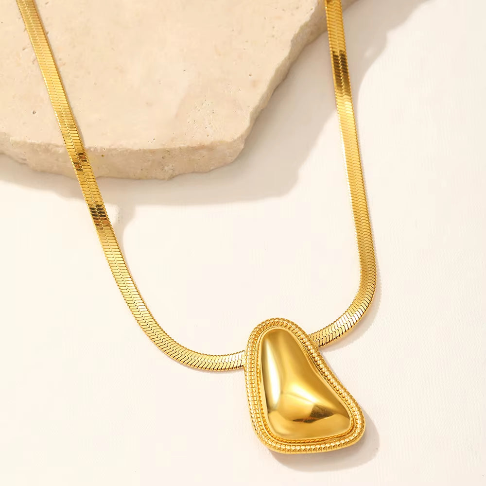 Triangle Snake Chain Necklace