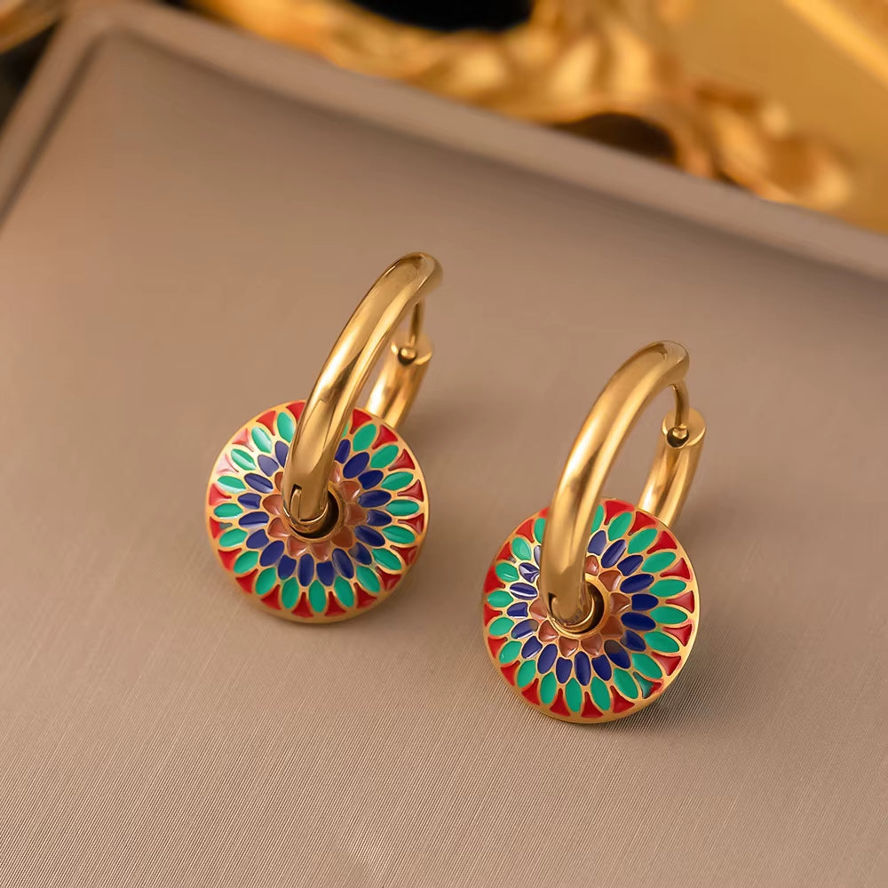 Rainbow Daisy Jewelry Set