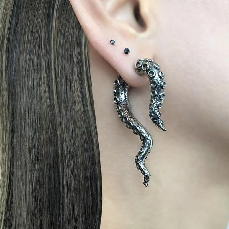 Octopus Tentacle Dangle Earrings