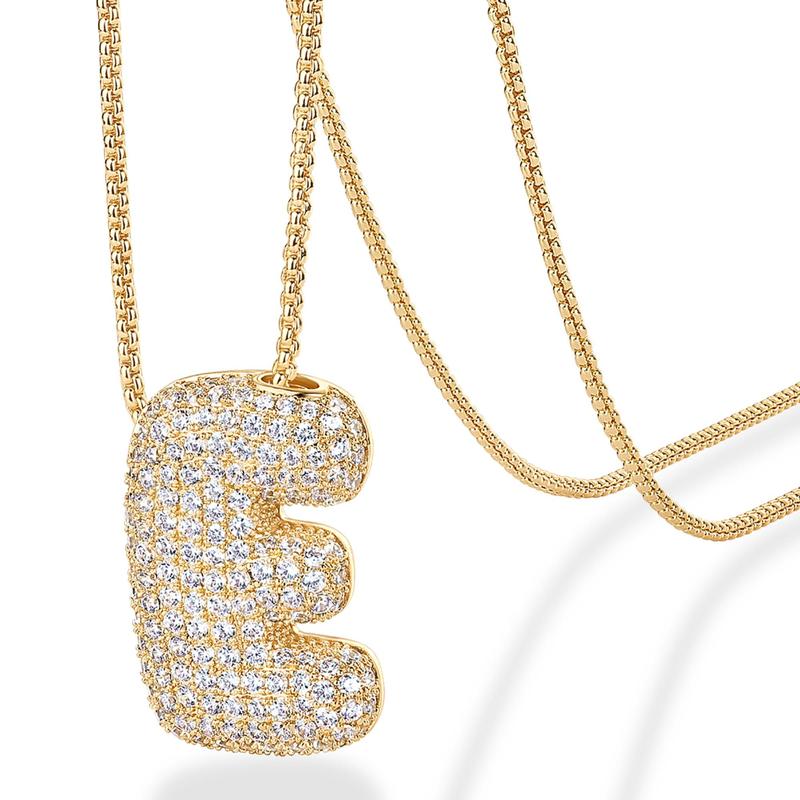 A-Z Bubble Bling Initial Necklace