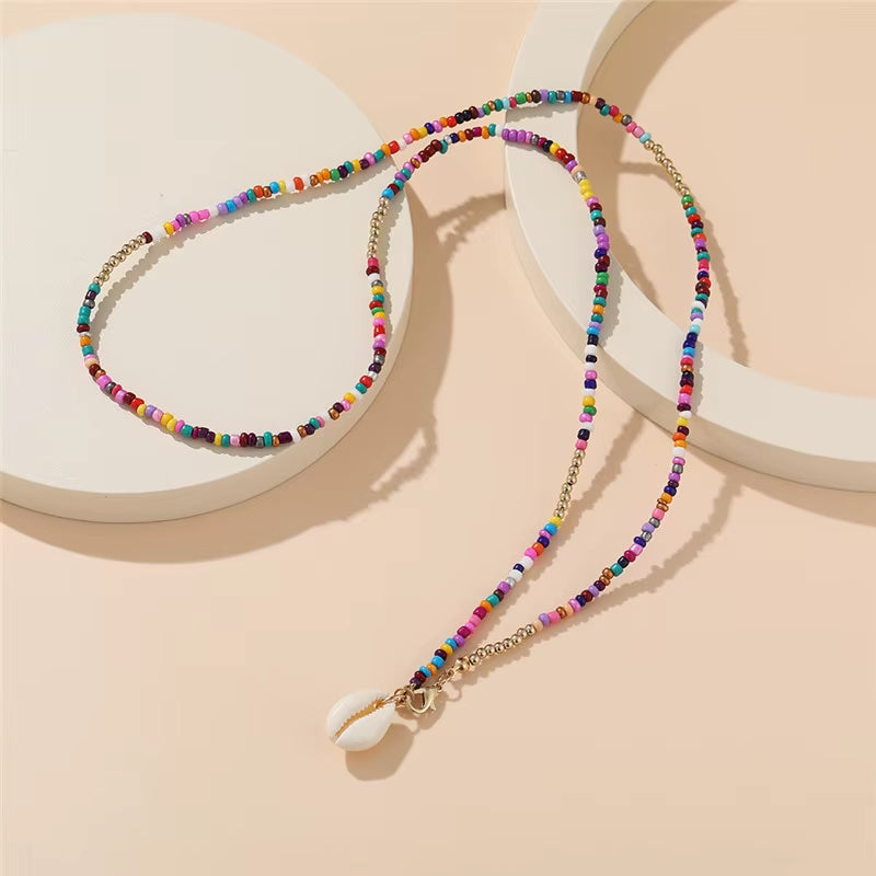 Shell Rainbow Necklace