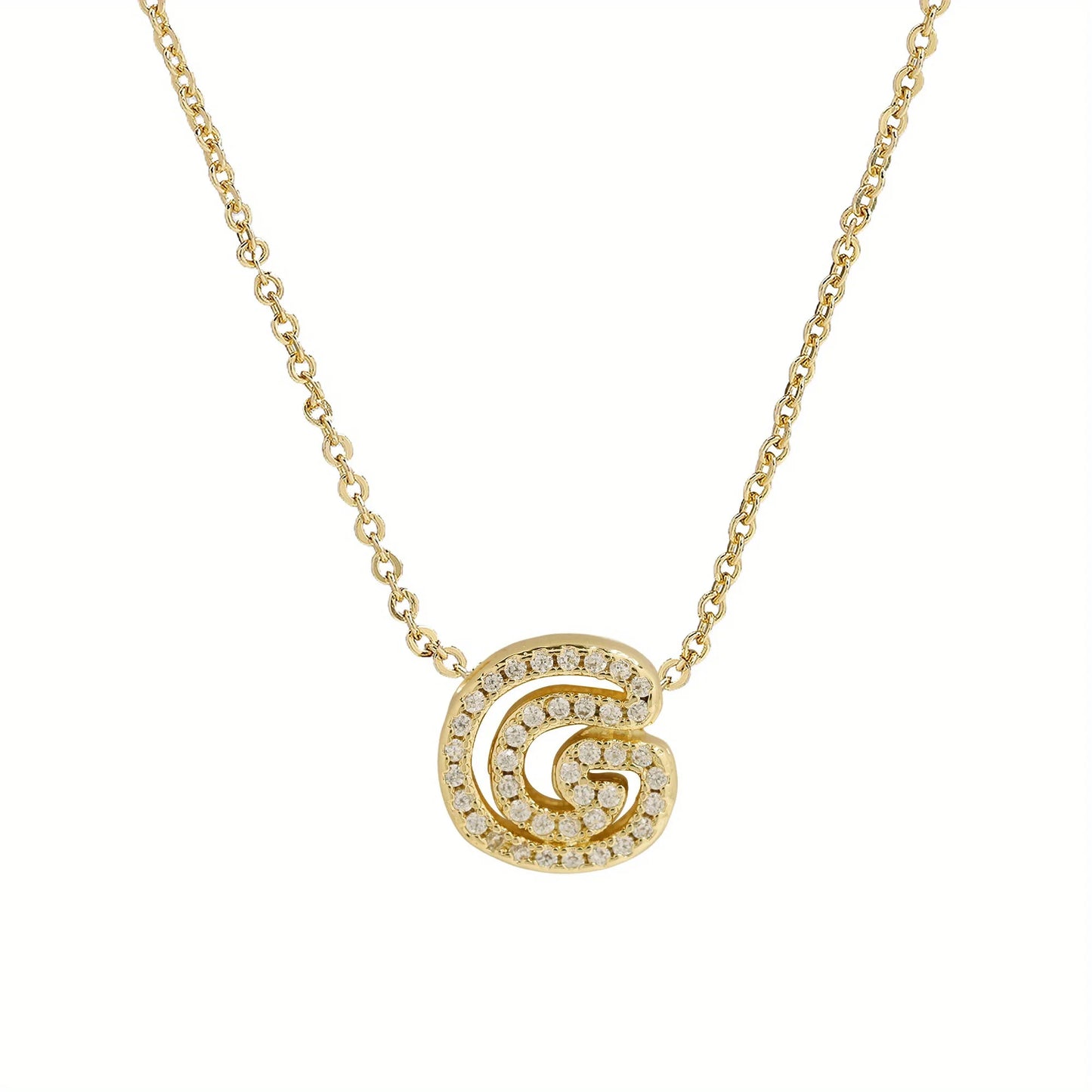 A-Z Diamond Initial Necklace