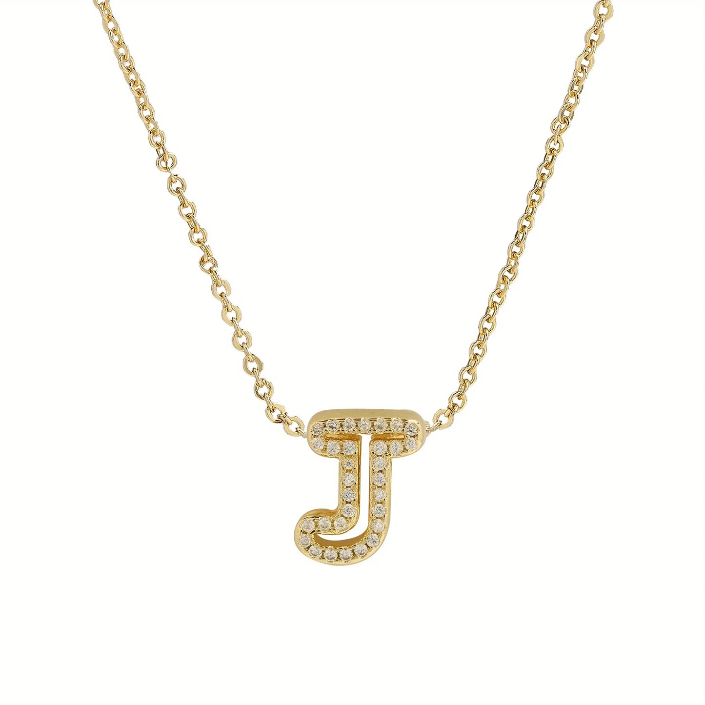 A-Z Diamond Initial Necklace