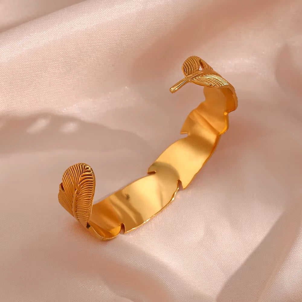 Feather Cuff Bracelet