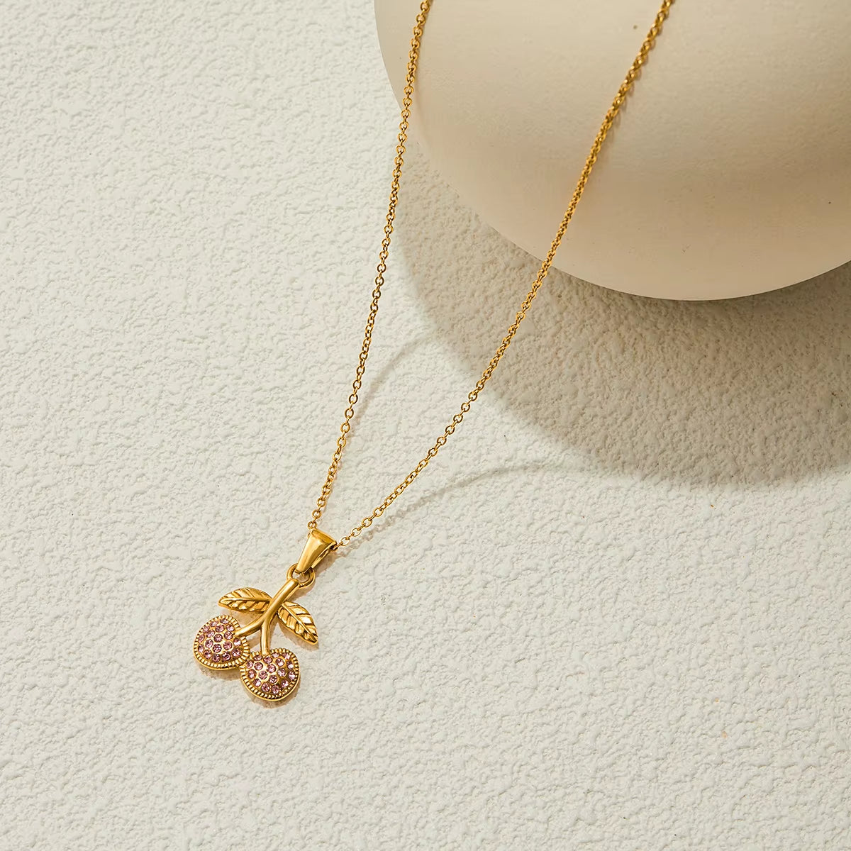 18K Cherry Blossom Necklace Stack