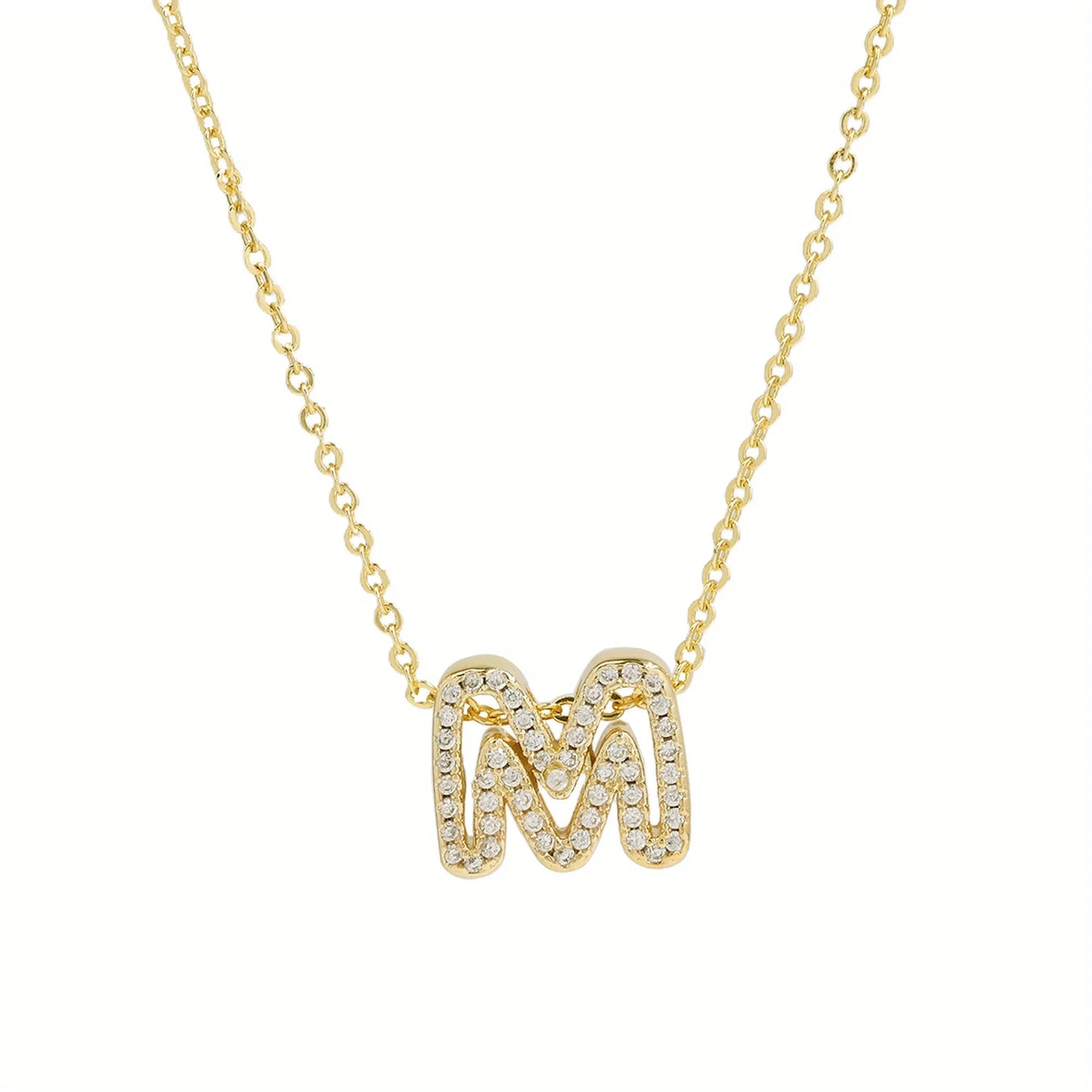 A-Z Diamond Initial Necklace