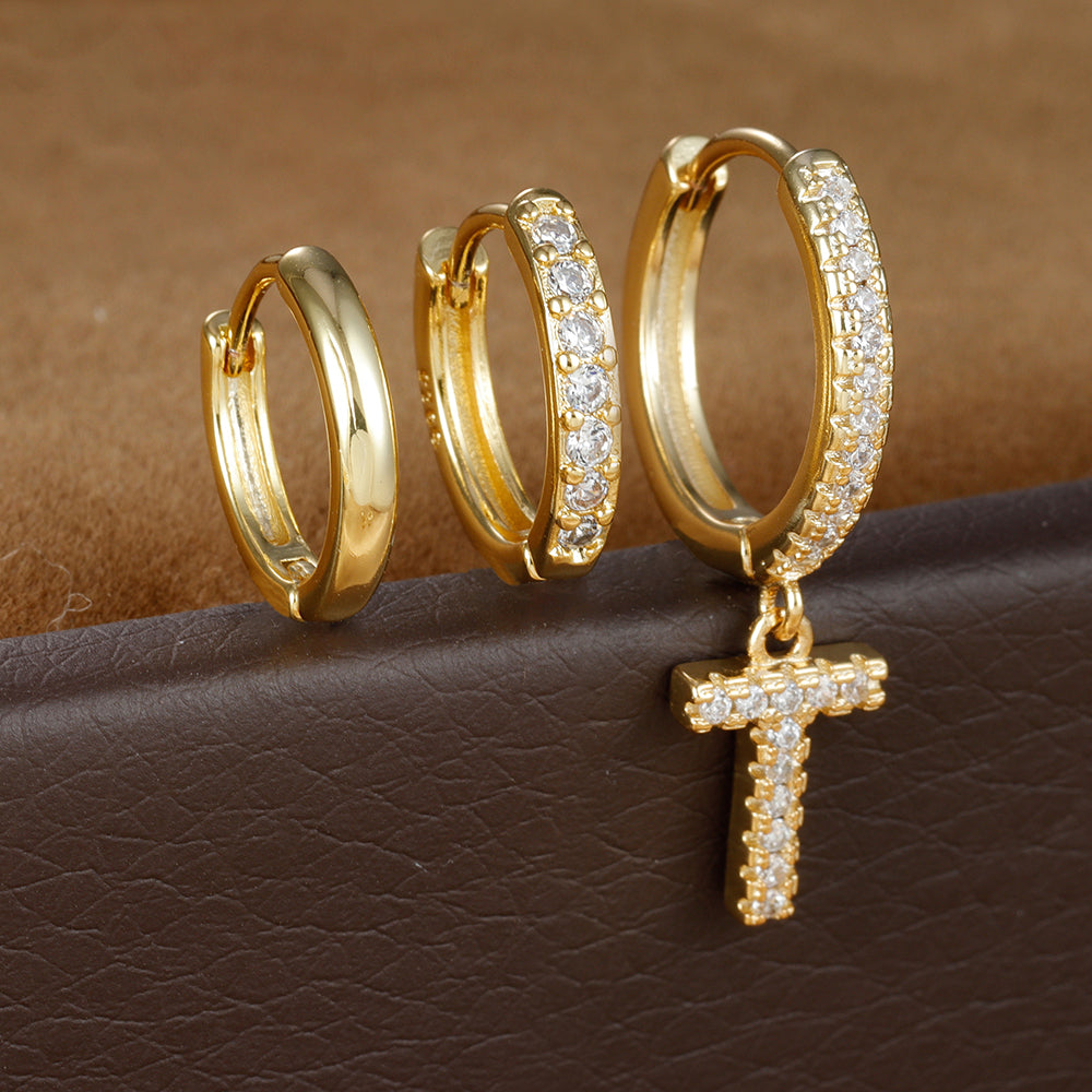 Dazzling Initial Diamond Earrings