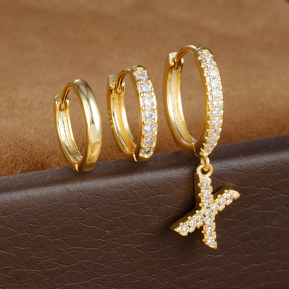 Dazzling Initial Diamond Earrings