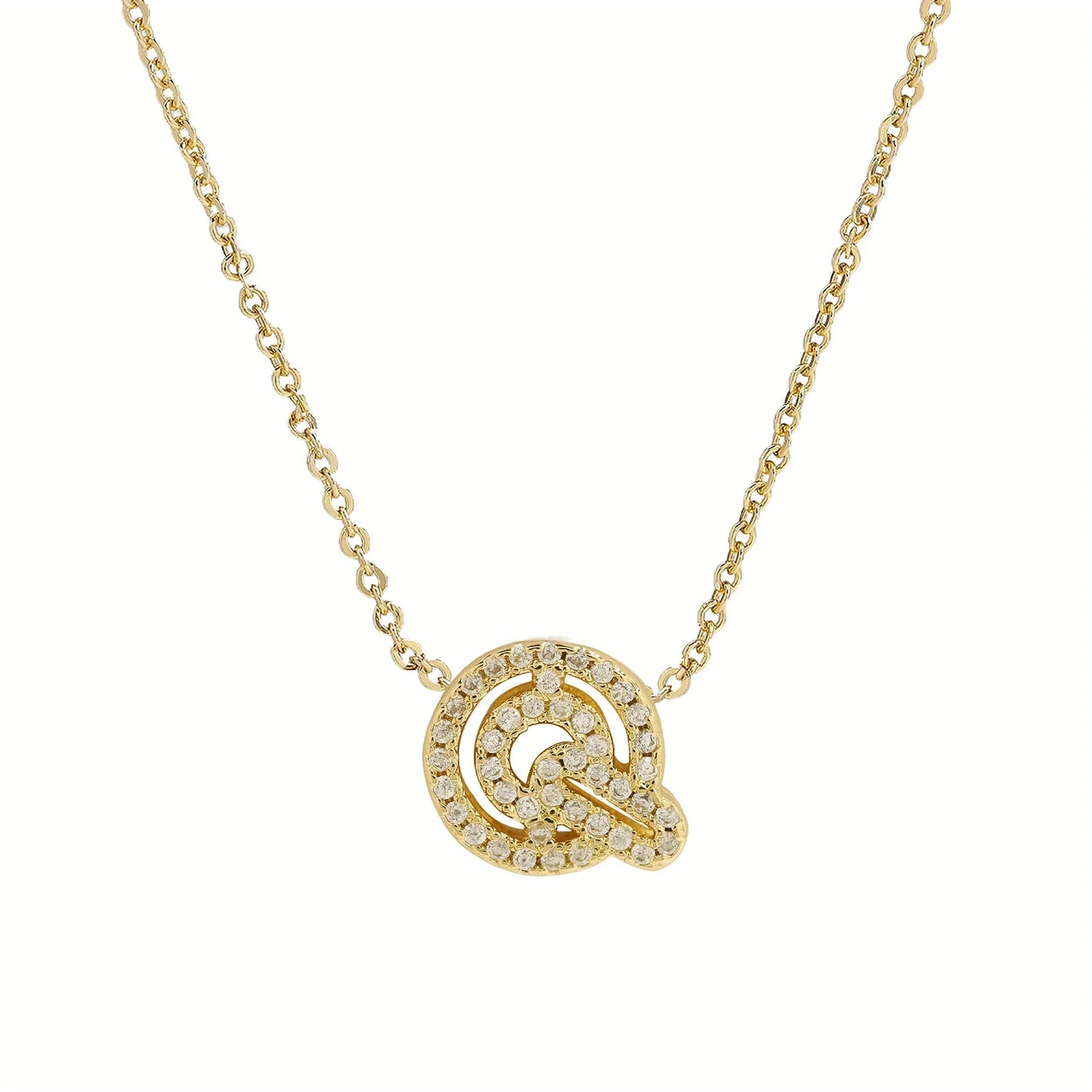 A-Z Diamond Initial Necklace