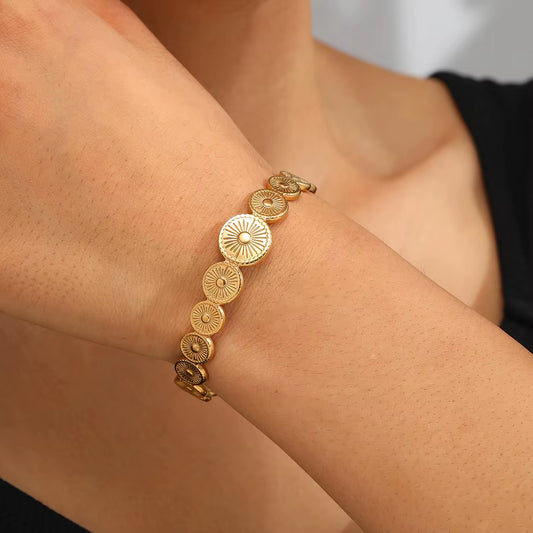Dainty Sun Cuff Bracelet