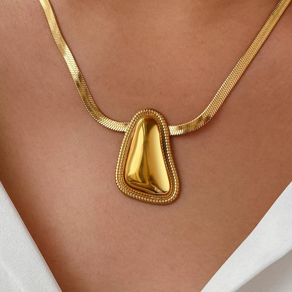 Triangle Snake Chain Necklace