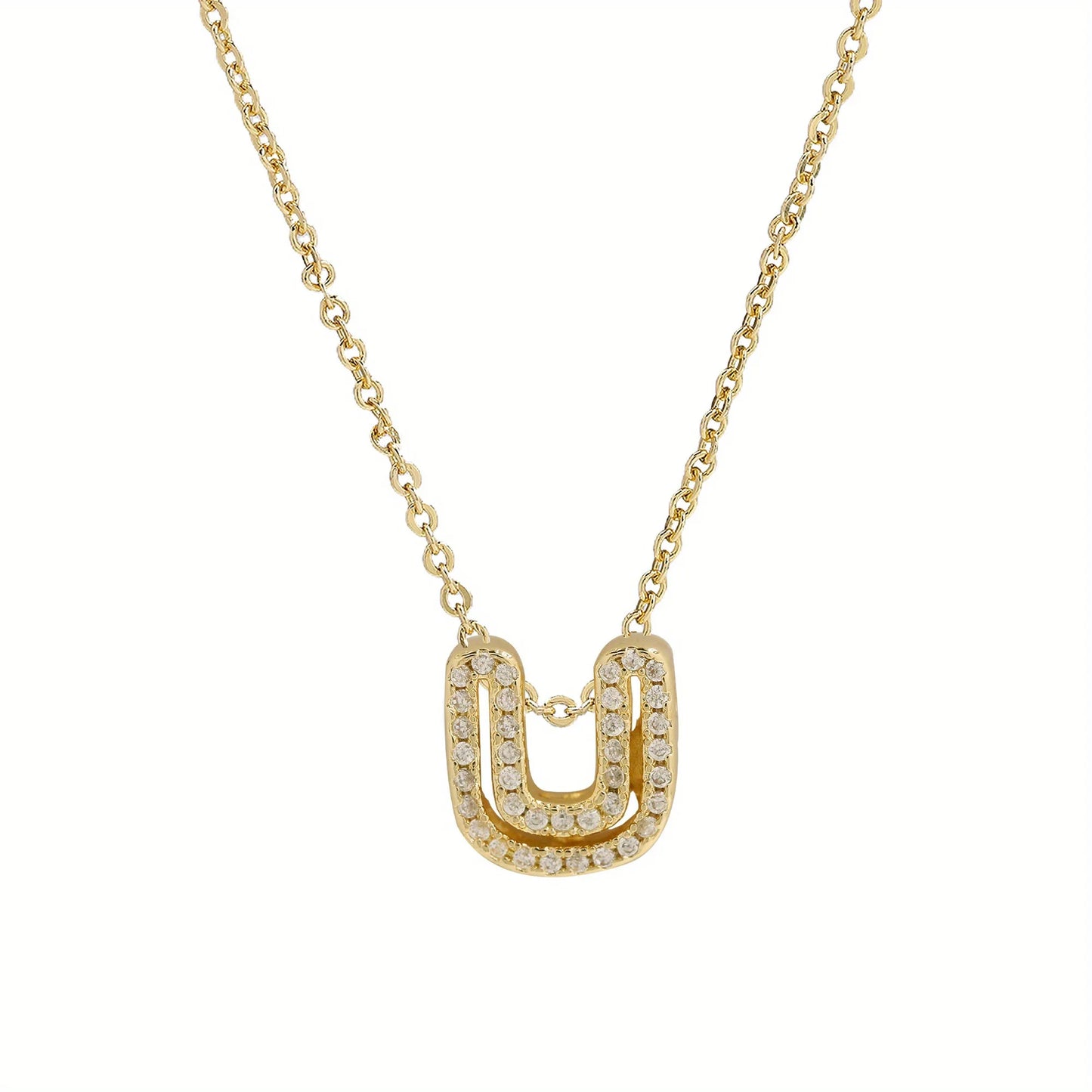 A-Z Diamond Initial Necklace